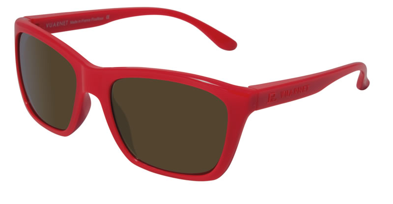 350$ New VUARNET FRANCE VL1021 Red Sunglasses Px2000 Brown glass ...